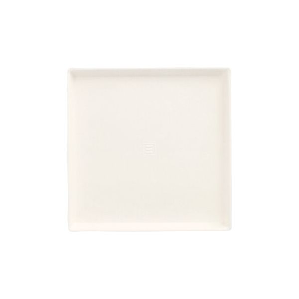 Zuckerrohrteller "pure" eckig 12,5 x 12,5 cm weiss "Cella" - Bild 1