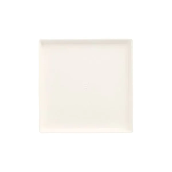 Zuckerrohrteller "pure" eckig 12,5 x 12,5 cm weiss "Cella" - Bild 1