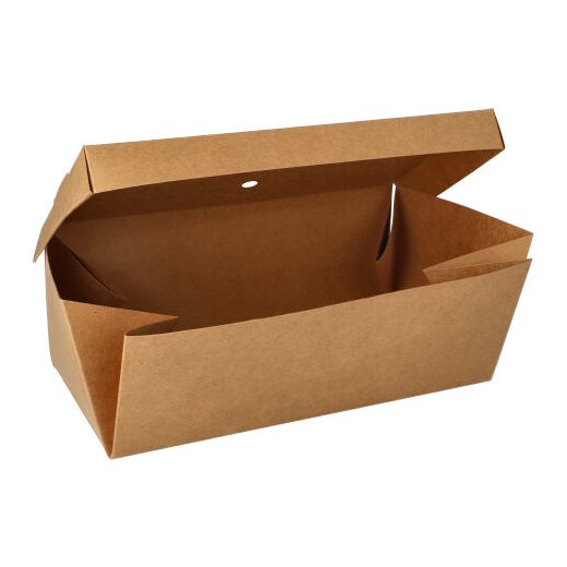 Baguettebox, vouwdoos van karton "pure" 10 cm x 13 cm x 25 cm vouwbaar, groot 1
