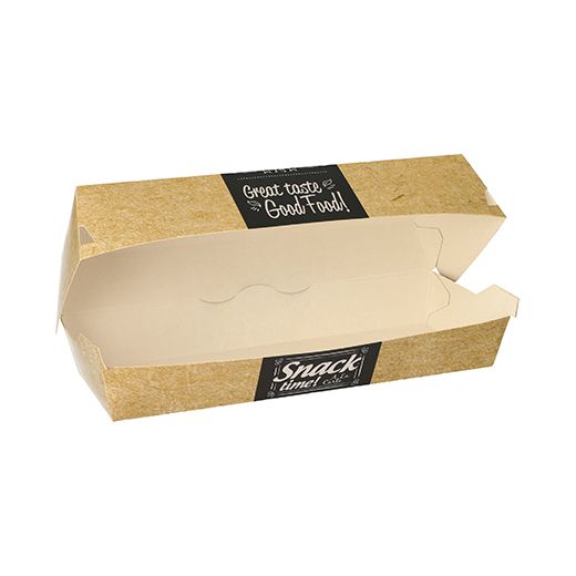 Baguettebox karton (Good Food) | 21 cm x 7,5 cm x 6,2 cm 1