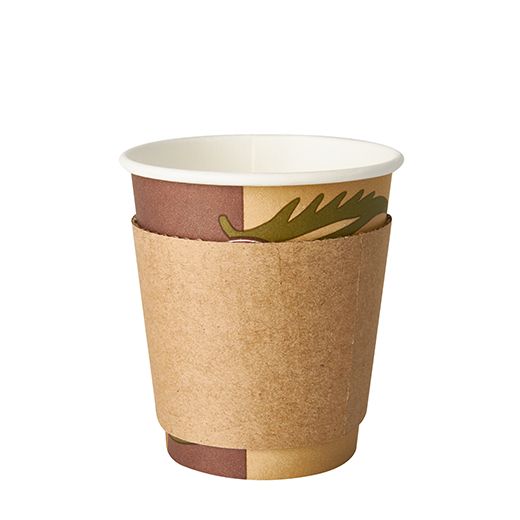 Kartonnen sleeves voor koffiebekers "To Go" Ø 7,3 cm · 5,8 cm bruin 1