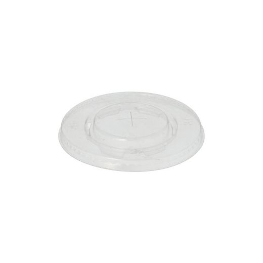 Deksels, PLA "pure" rond Ø 9,5 cm glashelder met kruis-opening 1