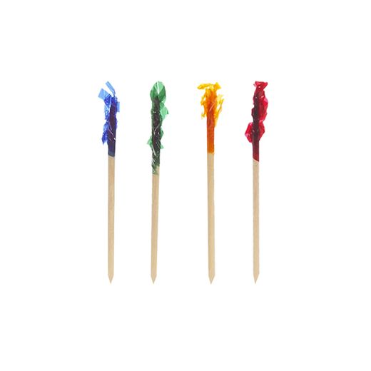 Decoprikkers 6,8 cm assorti kleuren "Frills" 1