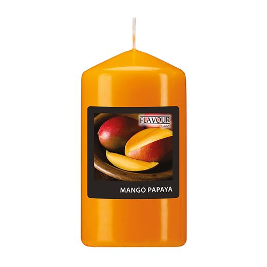 "Flavour by GALA" Geurstompkaarsen Ø 58 mm · 110 mm perzik - Mango-Papaya 1