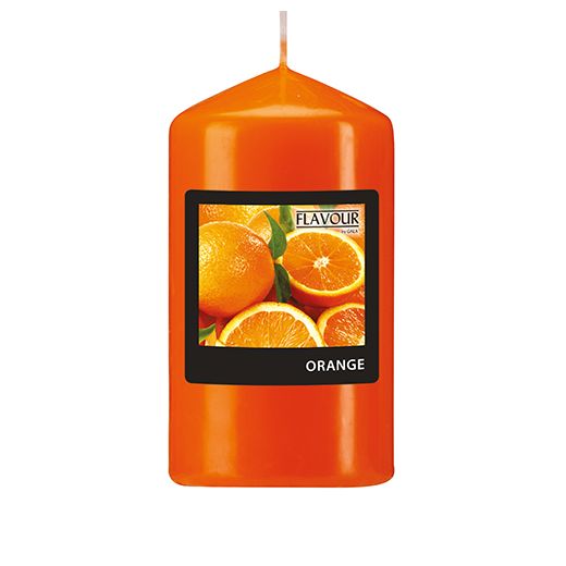 "Flavour by GALA" Geurstompkaarsen Ø 58 mm · 110 mm oranje - Orange 1