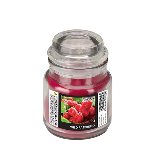 "Flavour by GALA" kaars in snoeppot Ø 63 mm · 85 mm wijnrood - Wild Raspberry 1