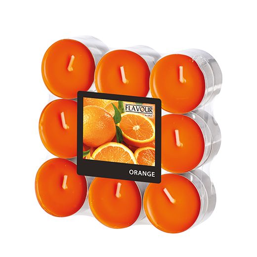 "Flavour by GALA" Geurkaars Ø 37,5 mm · 16,6 mm oranje - Orange 1