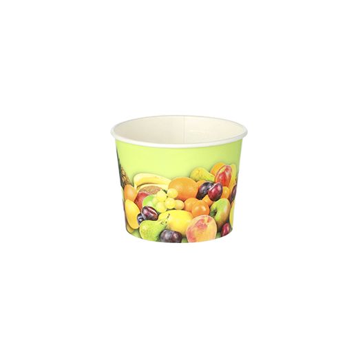 Ijsbekers, karton rond 100 ml Ø 7 cm · 5,3 cm "Fruit" 1