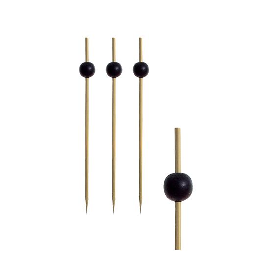 Fingerfood spiesjes 12,5 cm "Black Pearl" 1