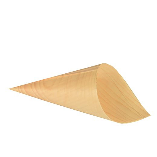 Fingerfood / amuse cone, hout "pure" Ø 11 cm · 21 cm 1