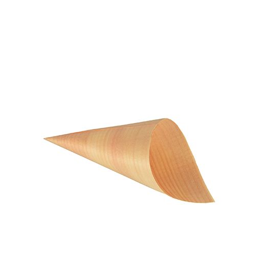 Fingerfood / amuse cone, hout "pure" Ø 6,5 cm · 12,5 cm 1