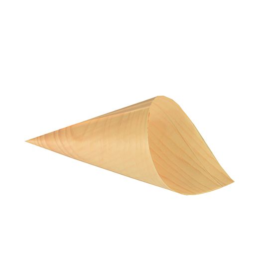 Fingerfood / amuse cone, hout "pure" Ø 8 cm · 15,5 cm 1