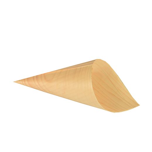 Fingerfood / amuse cone, hout "pure" Ø 9,5 cm · 18 cm 1