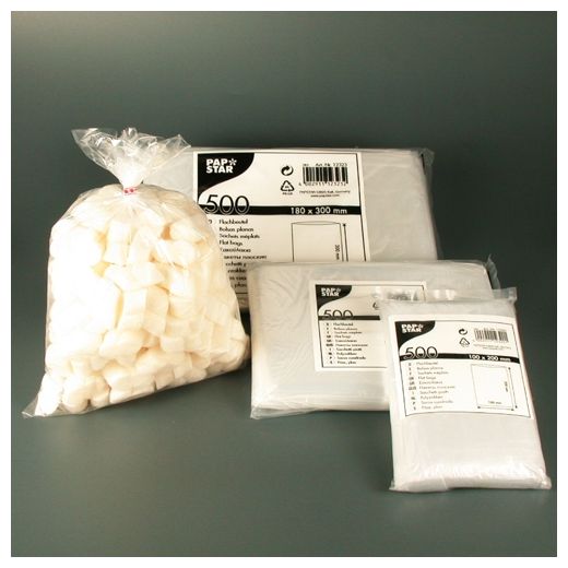Poly-zak, LDPE 20 cm x 10 cm helder 1