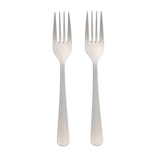 Herbruikbare vorken van PP-MF 19 cm wit, extra stevige vork reusable in dispenserdoos 1