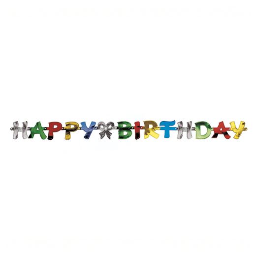 Letterguirlande 1,4 m "Happy Birthday" 1