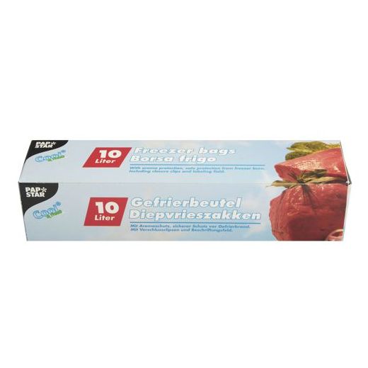 Diepvrieszakjes, LLDPE 10 l 60 cm x 40 cm helder in vouwdoos 1