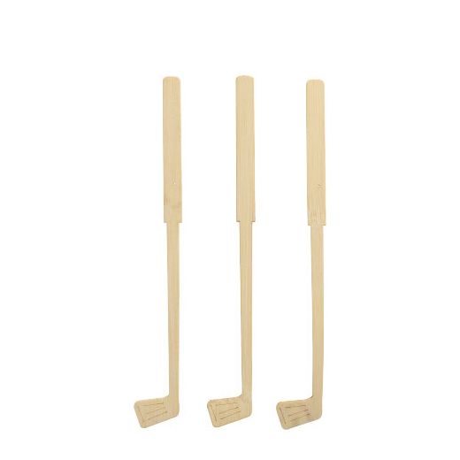 Cocktail roerstaafjes bamboe "pure" 15 cm "Golf" 1