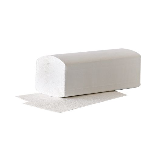 Handdoekjes V-vouw 23 cm x 25 cm wit "Eco" 2-laags (20x160) 1