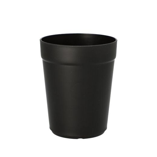 Herbruikbare bekers voor koude en warme dranken van zwart PP, 0,3 l Ø 8 cm · 10 cm, reusable koffiebekers, koffiekopjes 1