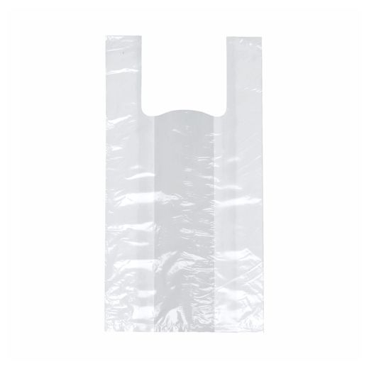 Hemddraagtassen, HDPE 55 cm x 22 cm x 15 cm wit medium 1