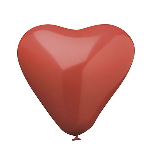 Ballonnen in hartvorm Ø 26 cm rood "Heart" large 1