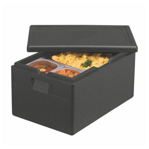 Transportboxen, EPP 60 cm x 40 cm x 28 cm zwart "Gastro-Norm 1/1" 1