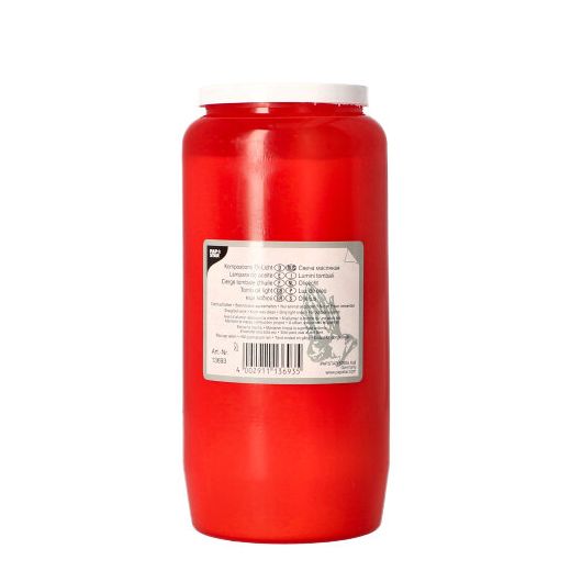Olie licht T6 Ø 6,8 cm · 14,2 cm rode houder 1