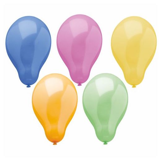 Ballonnen Ø 25 cm assorti kleuren "Trend" 1