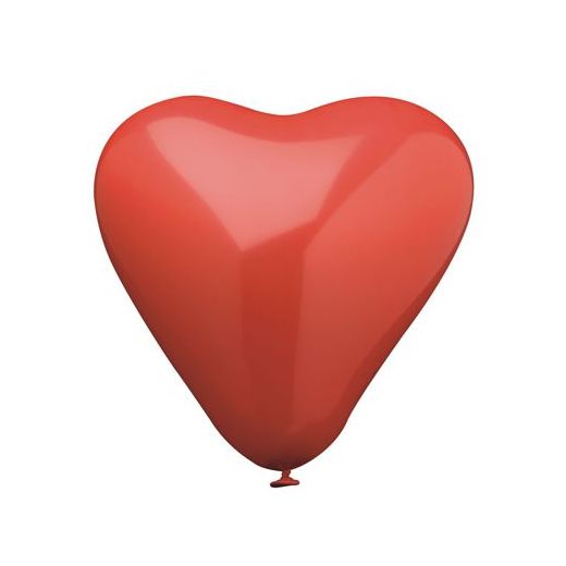 Hartvormige ballonnen Ø 19 cm rood "Heart" medium 1