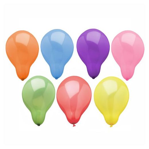 Ballonnen rond Ø 19 cm assorti kleuren 1