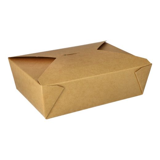 Kartonnen lunchboxen 2000 ml 6,5 cm x 14 cm x 19,7 cm bruin 1