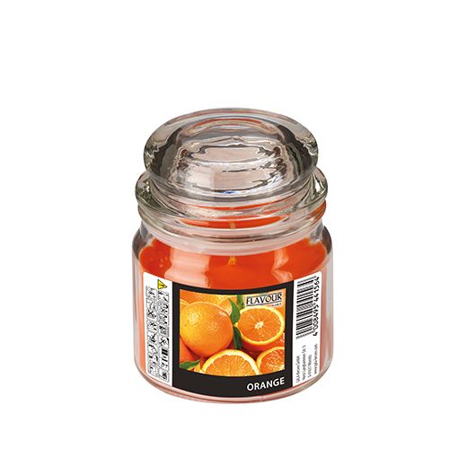 "Flavour by GALA" Snoeppot met waxvulling, MAXI Ø 90 mm · 120 mm oranje - Orange 1