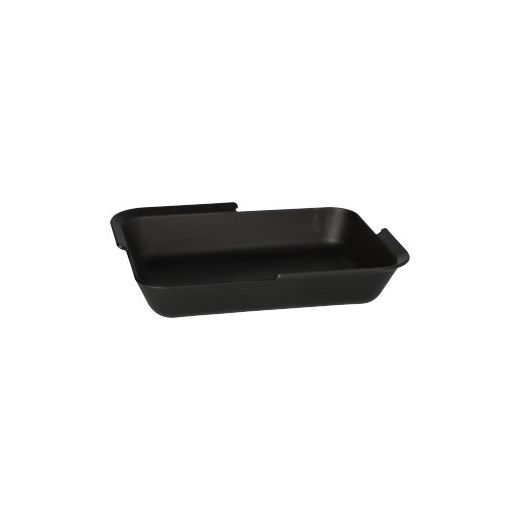 Herbruikbare menubak / menutray rechthoekig 15,6 x 11,7 x 3 cm zwart foodbox reusable 1