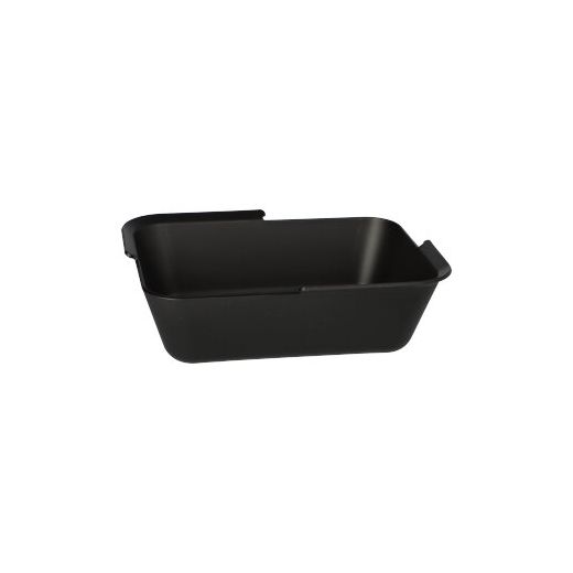 Herbruikbare menubak / menutray rechthoekig 15,6 x 11,7 x 4,7 cm zwart foodbox reusable 1