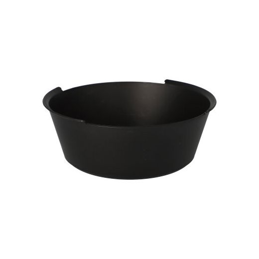 Ronde menuschaal / foodbox herbruikbaar 1200 ml Ø 18,3 cm · 6,9 cm zwart, reusable 1