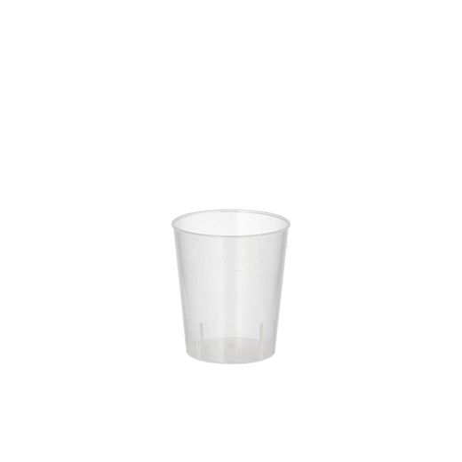 Herbruikbaar borrelglas PP 2 cl Ø 3,7 cm · 4,2 cm reusable shotglas voor sterke drank 1