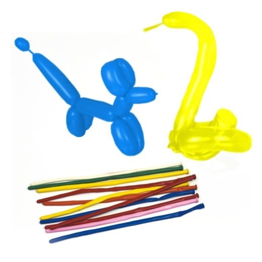 Modelleerballonnen 140 cm assorti kleuren "Maxi" 1