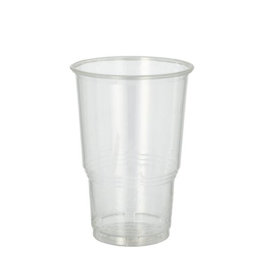 Drinkbekers voor koude dranken, PLA "pure" 0,25 l Ø 7,8 cm · 11 cm glashelder met schuimkraag 1