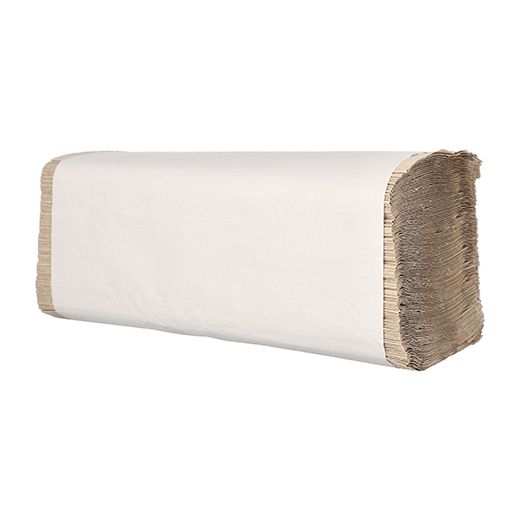 Papieren handdoekjes voor handdoekdispenser zigzag, 1-laags, 23 x 25 cm, handdoekpapier in B-kwaliteit 1