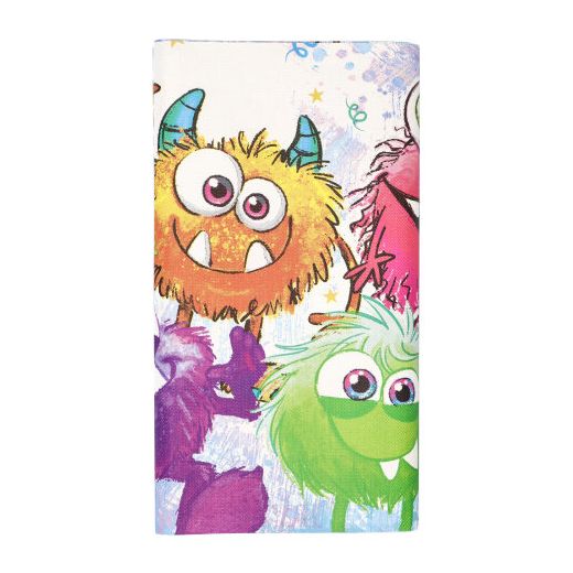 Papieren tafelkleed voor kinderfeesten 120 cm x 180 cm "Funny Monsters", feestelijk motief "Grappige monsters" 1