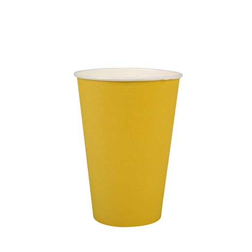 Drinkbekers, Karton 0,2 l Ø 7 cm · 9,7 cm geel 1