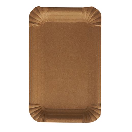 Borden, karton "pure" rechthoekig 10 cm x 16 cm bruin 1