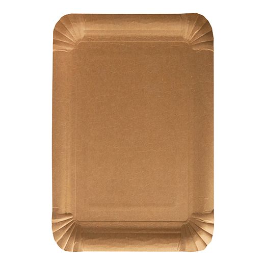 Borden, karton "pure" rectangular 18 cm x 26 cm bruin 1
