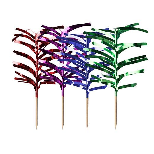Decoprikkers 12 cm verschillende kleuren "Palm Leaf" 1