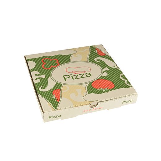 Pizzadozen, Cellulose "pure" plein 24 cm x 24 cm x 3 cm 1