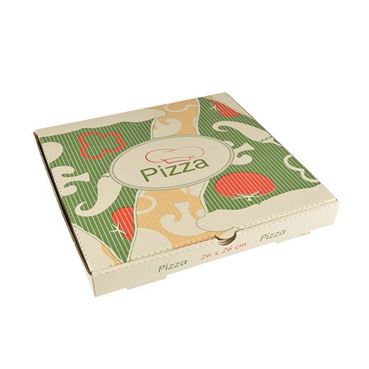 Pizzadozen, Cellulose "pure" plein 26 cm x 26 cm x 3 cm 1