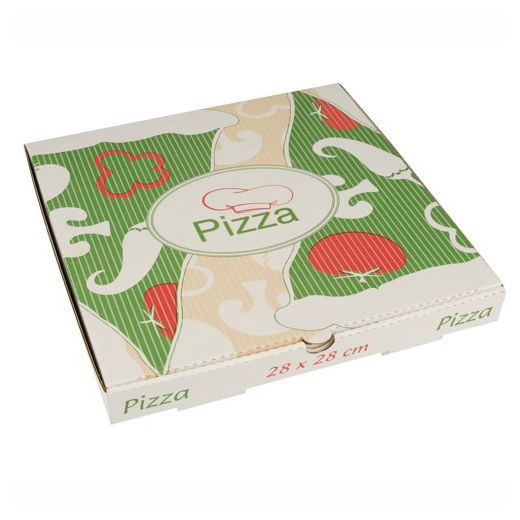 Pizzadozen, Cellulose "pure" plein 28 cm x 28 cm x 3 cm 1