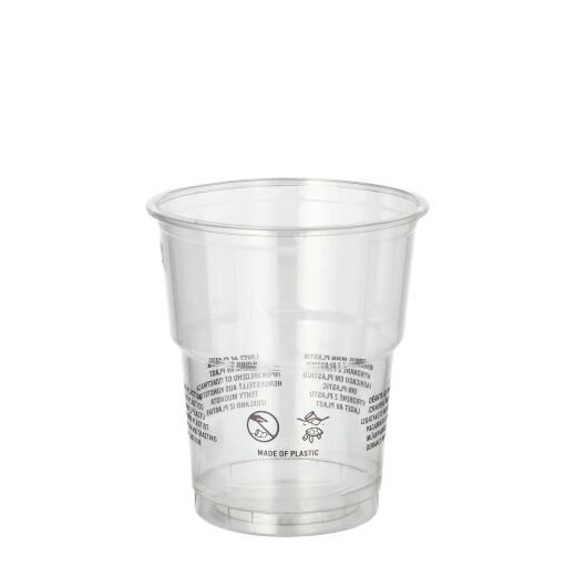 Bierbeker rPET 0,2 l Ø 7,8 cm · 8,9 cm glashelder gerecyclede drinkbekers 1