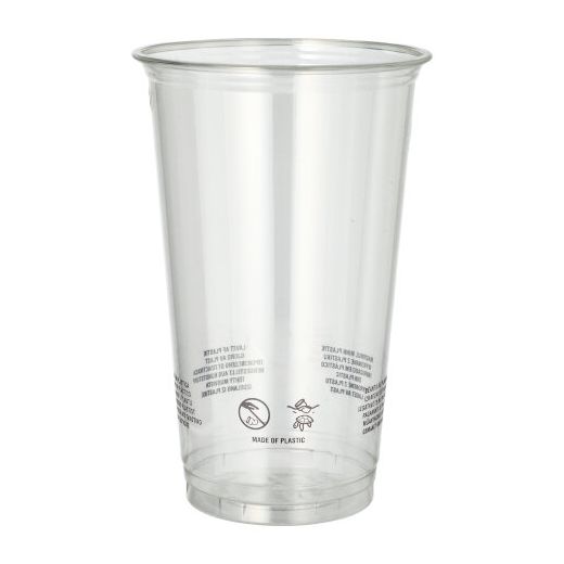Bierbeker rPET 0,5 l Ø 9,5 cm ·14,7 cm glashelder gerecyclede drinkbekers 1